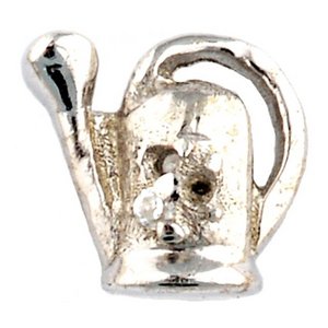 Glass Charm Locket Watering Can Charm