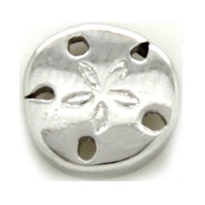 Glass Charm Locket Sand Dollar Large Charm