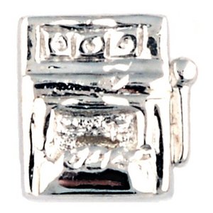 Glass Charm Locket Slot Machine Charm
