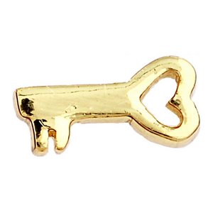 Glass Charm Locket Key to Your Heart Charm