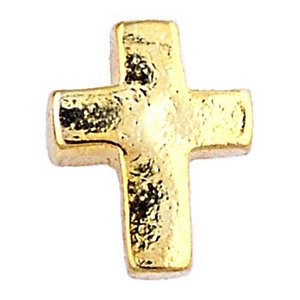 Glass Charm Locket Cross Charm