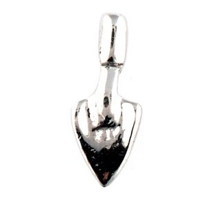 Glass Charm Locket Garden Shovel Charm