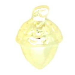 Glass Charm Locket Acorn Charms