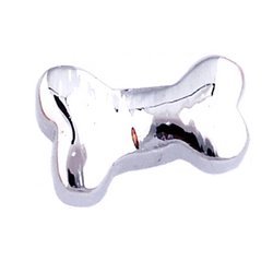 Glass Charm Locket  Dog Bone Charm