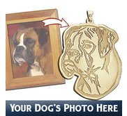 boxer dog pendant