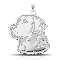 Labrador Retriever Dog Portrait Charm or Pendant
