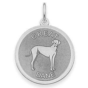 Great Dane Disc Charm or Pendant