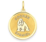 Cocker Spaniel Disc Charm or Pendant