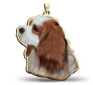 Cavalier King Charles Spaniel Dog Portrait Charm or Pendant
