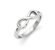 Polished Infinity Ring