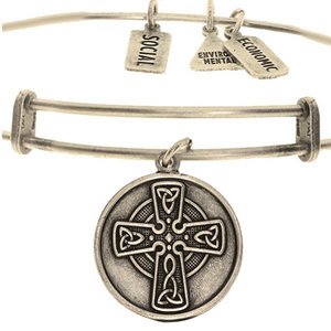 Wind   Fire  Celtic Cross  Expandable Bracelet