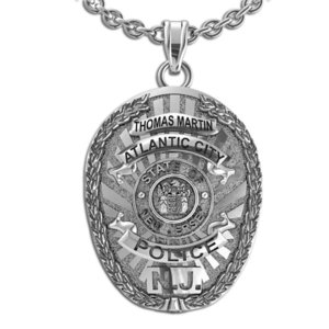 Personalized Atlantic City New Jersey Police Badge with Your Name   Department