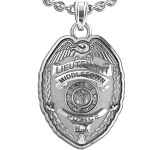 Personalized New Jersey Lieutenant Badge with Your Department