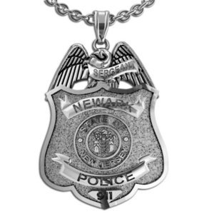 Personalized New Jersey Police Badge with Your Number   Department