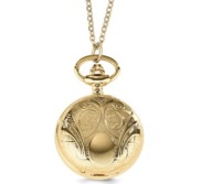 Charles Hubert Women s Gold Tone Scroll Design Necklace Watch