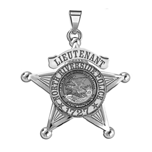 Personalized Illinois 5 Point Star Sheriff Badge with Your Rank  Department and Number