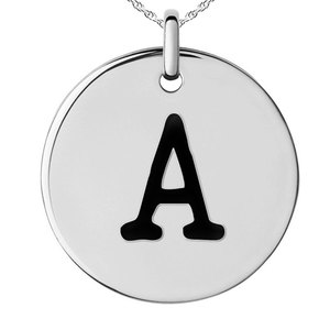 Personalized Initial Disc Charm or Pendant
