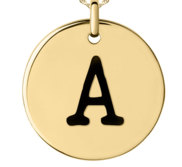 Personalized Initial Disc Charm or Pendant