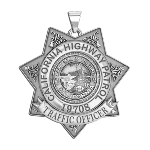 Personalized California Highway Patrol Badge with Rank and Number