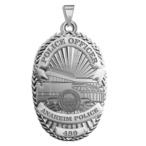 Personalized Anaheim Police Badge with Your Rank and Number