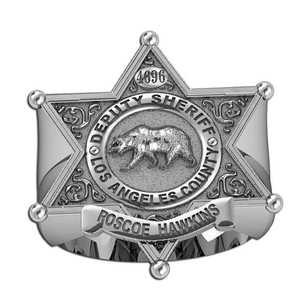 Personalized Los Angeles Sheriff Badge Ring