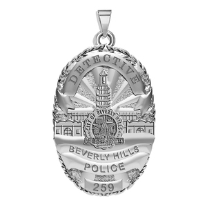 Personalized Beverly Hills Police Badge with Your Rank and Number