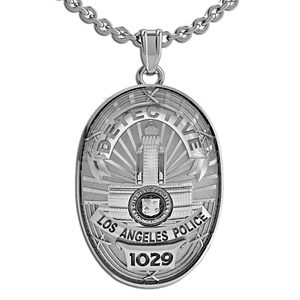Personalized Los Angeles Police Badge with Your Rank and Number
