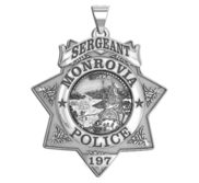 Personalized California 7 Point Star Police Badge with Your Department  Rank and Number