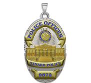 Personalized Oxnard California Police Badge with Your Rank and Number