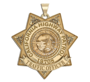 Personalized California Highway Patrol Badge with Rank and Number
