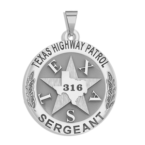 Personalized Texas Highway Patrol Badge with Rank and Department