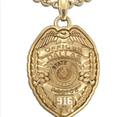 Personalized Texas Police Badge with Your Name  Rank  Number   Department