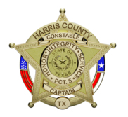 Personalized Harris County Texas l Badge with Rank and Department