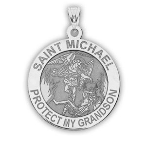 Saint Michael   Protect My Grandson   Religious Medal   EXCLUSIVE 