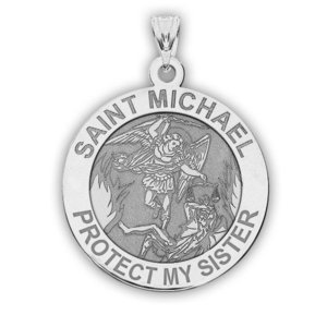 Saint Michael   Protect My Sister   Religious Medal   EXCLUSIVE 