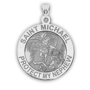 Saint Michael   Protect My Nephew   Religious Medal   EXCLUSIVE 