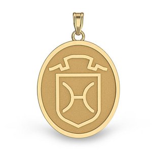 Holstein Horse Breed Oval Medal