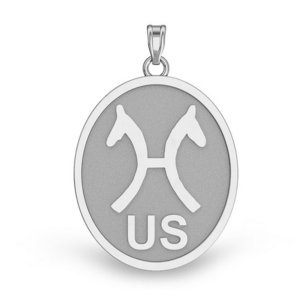 US Hanovarian Horse Breed Oval Medal