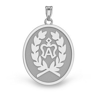 American Warmblood  Full Logo  Horse Breed Oval Medal