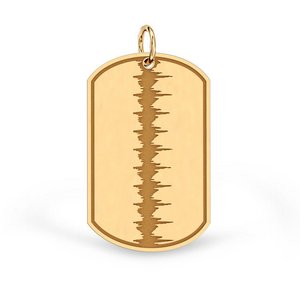 Custom Heartbeat Dog Tag Medal