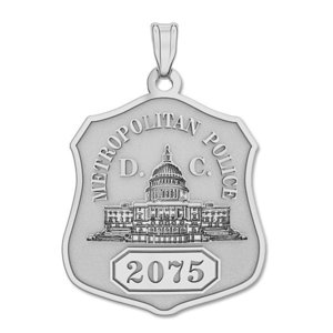 Personalized District of Columbia Police Badge with Your Number