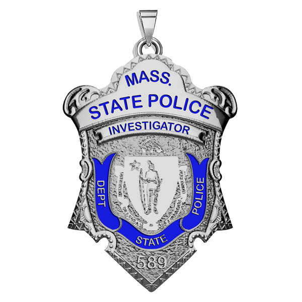Massachusetts State Police TBL Paracord Key Chain; Or Your CUSTOM PD EMBLEM 