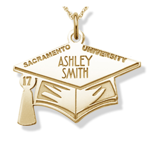 Personalized Class of 2017 Cap Pendant or Charm