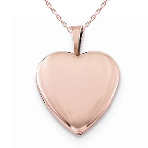 Rose Gold Plated Small Heart Photo Locket