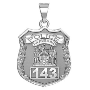 Police Husband Personalized Police Badge with Your Number