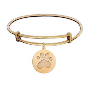 Expandable Personalized Paw Print Bracelet