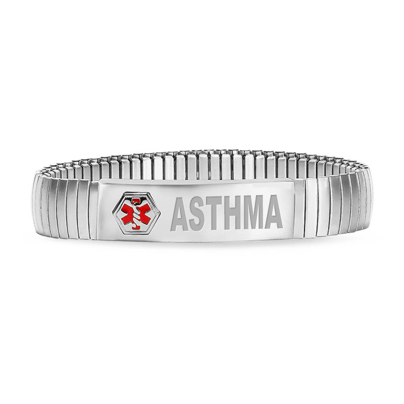 Children's Kids Size Asthma Asthmatic Medical Alert Bracelet Silicone  Awareness | eBay