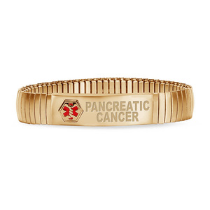 Stainless Steel Pancreatic Cancer Men s Expansion Bracelet