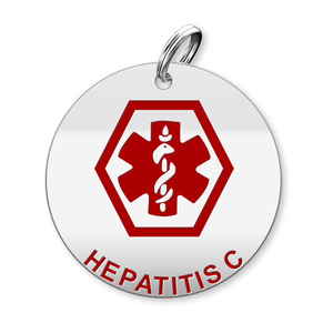 Medical Round Hepatitis C Charm or Pendant