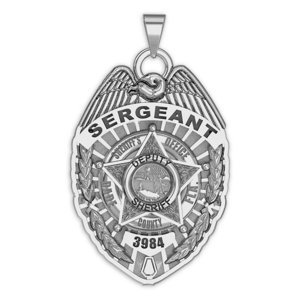 Personalized Dade County  Florida Sheriff Police Badge with Your Rank and Number